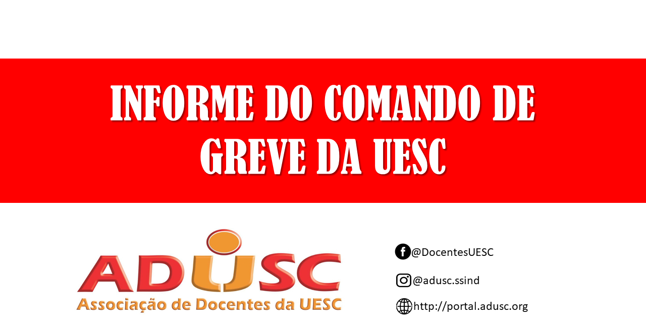 INFORMES DO COMANDO DE GREVE DA UESC 29/05/2019