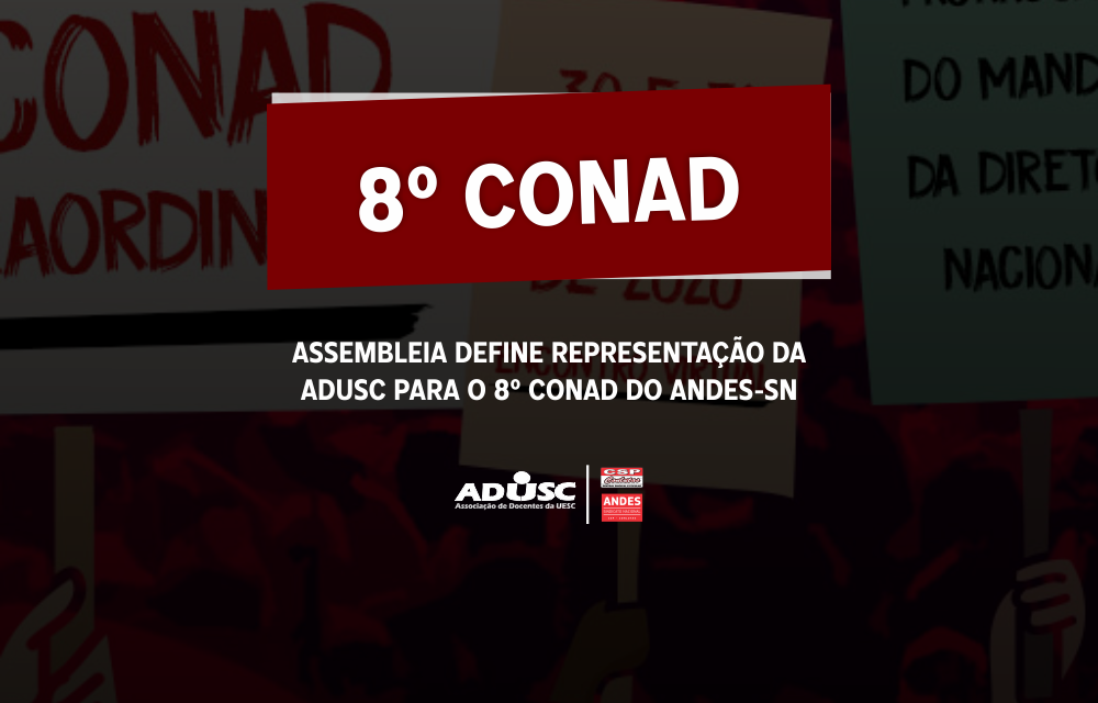 Assembleia define representação da ADUSC para o 8º CONAD do ANDES-SN