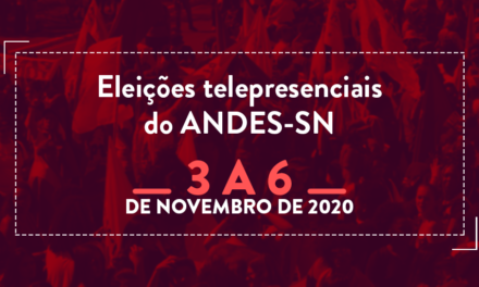 9º Conad extraordinário define eleições do ANDES-SN telepresenciais em novembro