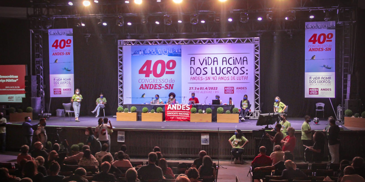 40º Congresso do ANDES-SN define eleições para diretoria nacional do Sindicato em 2023