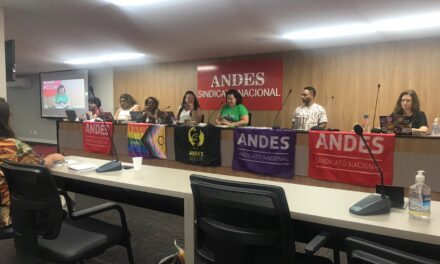 ADUSC participa da Reunião do GT de Políticas de Classe, Étnico-racial, Gênero e Diversidade Sexual do ANDES-SN, em Brasília